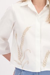 Photo supplémentaire 1 de Blouse blanche à motif feuillage de D'Auvry pour Femmes