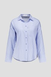 blouse blanche à rayures bleues de Liberty Island pour Femmes