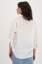 Blouse blanche avec motif ajouré floral de JDY pour Femmes
