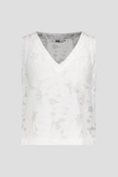 Blouse blanche sans manches de Louise pour Femmes
