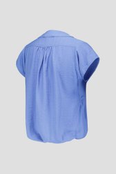 Blouse bleu clair à manches courtes de AC by Annelien Coorevits pour Femmes