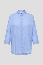 Blouse bleu clair avec broderie anglaise de Only Carmakoma pour Femmes