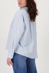 Blouse bleu clair avec strass de Geisha pour Femmes