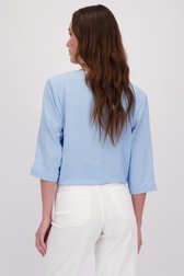 Le dos de Blouse bleu clair avec un effet tetra de JDY pour Femmes