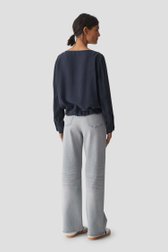 Blouse bleu marine avec cordon à l'ourlet de Opus pour Femmes