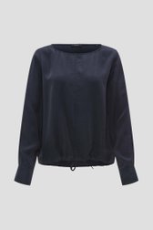 Blouse bleu marine avec cordon à l'ourlet de Opus pour Femmes
