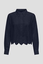 Blouse bleu marine en broderie anglaise de JDY pour Femmes