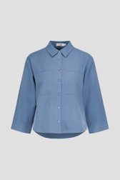 Photo produit 1 de Blouse bleue à manches 3/4 de Libelle pour Femmes