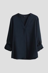 Blouse bleue avec décolleté en V de Opus pour Femmes
