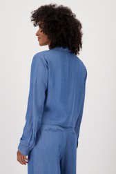 Blouse bleue effet jean avec détail noué de JDY pour Femmes