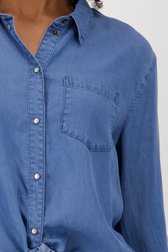 Blouse bleue effet jean avec détail noué de JDY pour Femmes