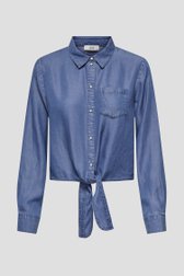 Blouse bleue effet jean avec détail noué de JDY pour Femmes