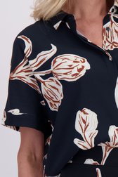 Détail de Blouse bleue imprimée de AC by Annelien Coorevits pour Femmes