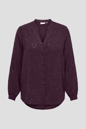 Photo produit 1 de Blouse bordeaux à paillettes de ONLY Carmakoma pour Femmes