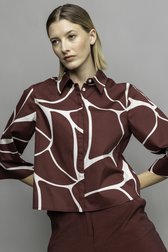 Photo supplémentaire 5 de Blouse bordeaux et blanche de D'Auvry pour Femmes