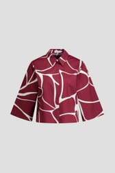 Photo produit 1 de Blouse bordeaux et blanche de D'Auvry pour Femmes