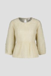 Blouse crème à texture effilochée de JDY pour Femmes