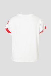 Photo produit 2 de Blouse d’été à motif feuilles rouge et blanc de More & More pour Femmes
