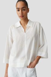 Le devant de Blouse écru avec coquillages de Opus pour Femmes