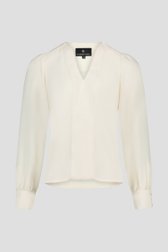 Blouse écrue à col en V de AC by Annelien Coorevits pour Femmes