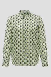 Blouse écrue à imprimé marine et vert clair de Opus pour Femmes