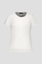 Blouse écrue à manches courtes papillon de Claude Arielle pour Femmes