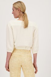 Blouse écrue à tissu brossé de AC by Annelien Coorevits pour Femmes