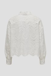 Blouse écrue avec motif en maille ajourée de Only Carmakoma pour Femmes