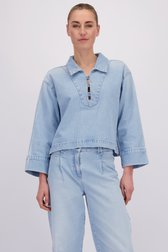 Photo supplémentaire 1 de Blouse en denim bleu clair de Liberty Island Denim pour Femmes