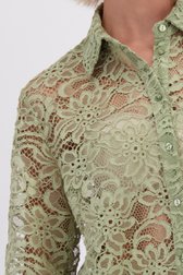 Détail de Blouse en dentelle vert clair de D'Auvry pour Femmes