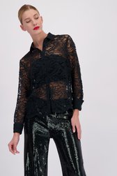 Le devant de Blouse en dentelle vert foncé de D'Auvry pour Femmes