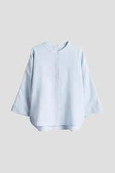Photo produit 1 de Blouse en lin bleu clair à manches 3/4 de Opus pour Femmes