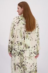 Le dos de Blouse en tissu brillant avec imprimé coloré de Yest Curve pour Femmes