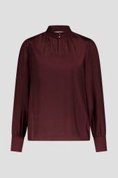 Blouse fine de couleur bordeaux foncé de D'Auvry pour Femmes