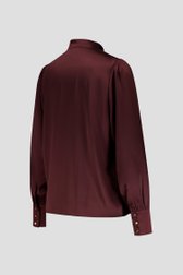 Blouse fine de couleur bordeaux foncé de D'Auvry pour Femmes