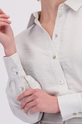 Détail de Blouse gris clair à fine touche pailletée de D'Auvry Studio pour Femmes