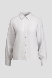 Photo produit 1 de Blouse gris clair à fine touche pailletée de D'Auvry Studio pour Femmes