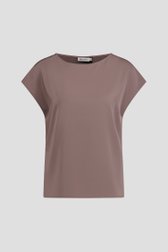 Photo produit 1 de Blouse grise effet satin de D'Auvry pour Femmes
