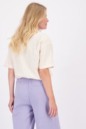 Le dos de Blouse jaune clair à manches courtes de Liberty Loving nature pour Femmes