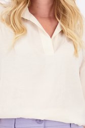 Détail de Blouse jaune clair à manches courtes de Liberty Loving nature pour Femmes