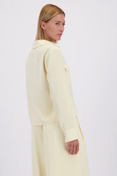 Le dos de Blouse jaune clair à manches longues de D'Auvry pour Femmes