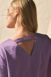 Blouse lilas à encolure en V de D'Auvry pour Femmes