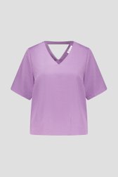 Blouse lilas à encolure en V de D'Auvry pour Femmes