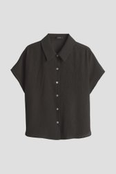 Photo produit 1 de Blouse marron foncé à texture froissée de Opus pour Femmes