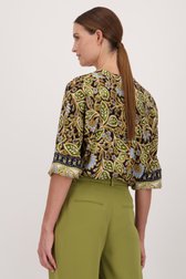 Blouse met bladerprint van More & More voor Dames