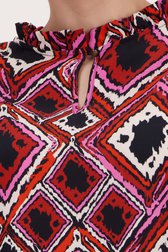 Blouse met geruite print van More & More voor Dames