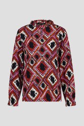 Blouse met geruite print van More & More voor Dames