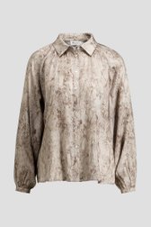 Productfoto 1 van Blouse met grijs-beige animalprint door D'Auvry Studio voor Dames