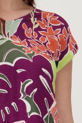 Blouse met groen-paarse print  van Libelle voor Dames