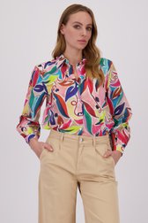 Blouse met kleurrijke print van More & More voor Dames